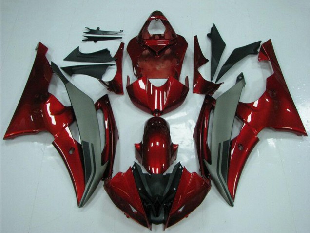 Red Grey 2008-2016 Yamaha YZF R6 Motorcycle Fairings