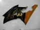 Glossy Black Gold Flame 2008-2016 Yamaha YZF R6 Motorcycle Fairings