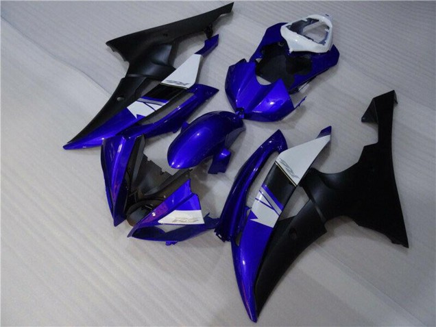 White Blue Matte Black 2008-2016 Yamaha YZF R6 Motorcycle Fairings
