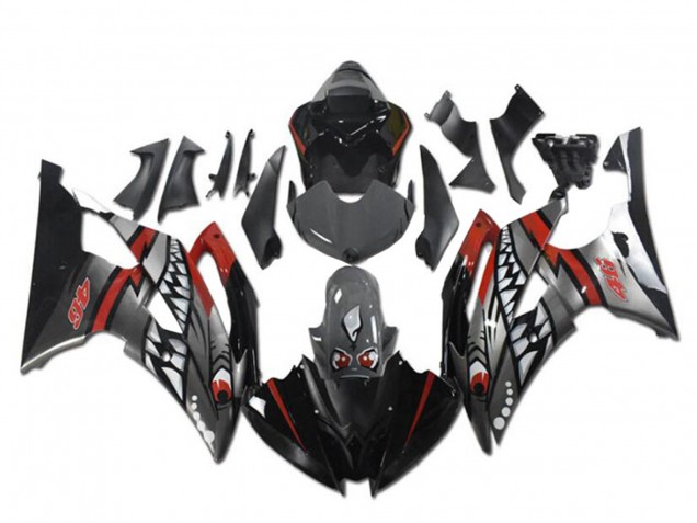 Red Silver Grey Shark 2008-2016 Yamaha YZF R6 Motorcycle Fairings