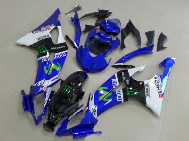 White Blue Glossy Black Green Monster MoviStar 2008-2016 Yamaha YZF R6 Motorcycle Fairings
