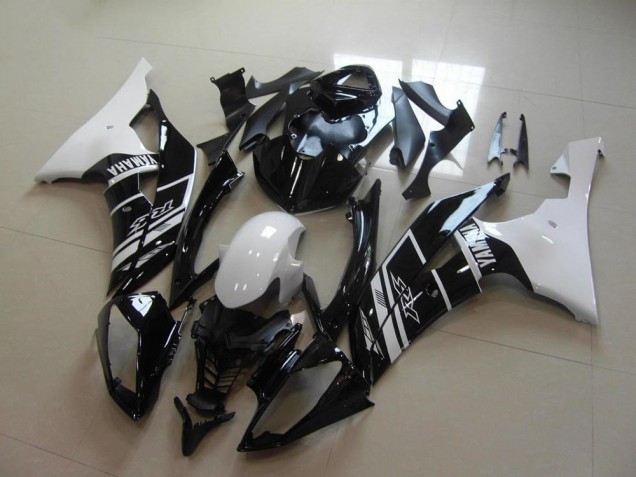 White Glossy Black 2008-2016 Yamaha YZF R6 Motorcycle Fairing