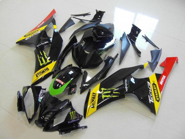 Yellow Red Glossy Black Green Monster Motul 2008-2016 Yamaha YZF R6 Motorcycle Fairing