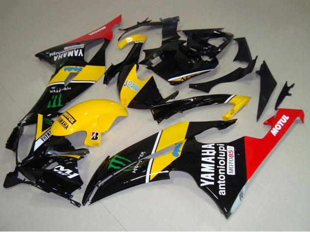 Yellow Red Glossy Black Green Monster Motul 2008-2016 Yamaha YZF R6 Motorcycle Fairings