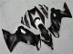 Matte Black Red Stripe 2009-2011 Kawasaki EX650 Motorcycle Fairings