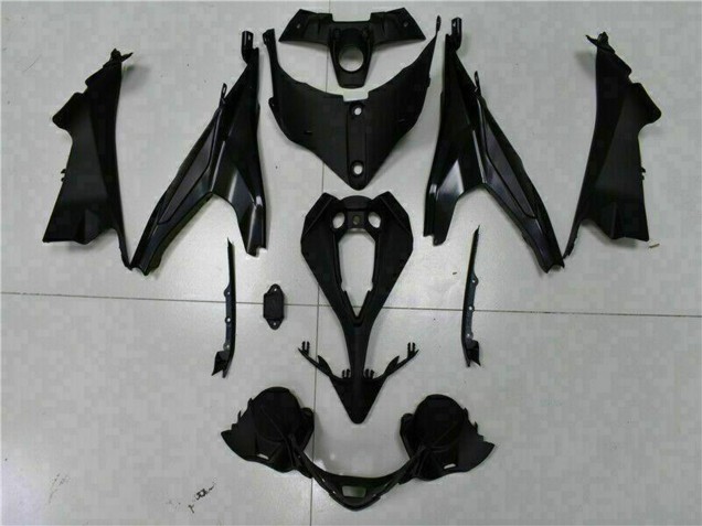 Matte Black Red Stripe 2009-2011 Kawasaki EX650 Motorcycle Fairings
