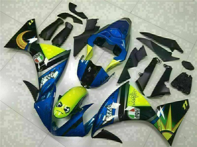 Blue Yellow Shark 2009-2011 Yamaha YZF R1 Motorcycle Fairings