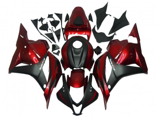Red Matte Black 2009-2012 Honda CBR600RR Motorcycle Fairings
