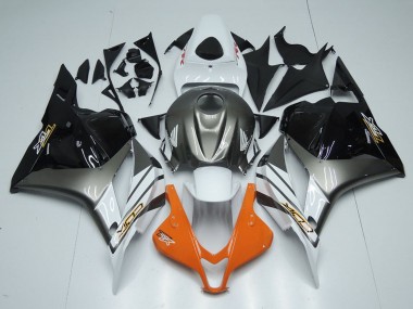 White Silver Orange Glossy Black 2009-2012 Honda CBR600RR Motorcycle Fairings