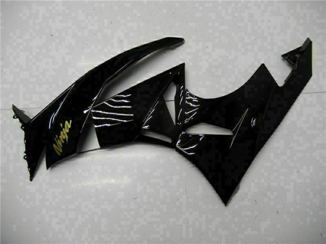 Glossy Black Gold Ninja 2009-2012 Kawasaki ZX6R Motorcycle Fairings