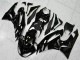 Glossy Black White Ninja 2009-2012 Kawasaki ZX6R Motorcycle Fairings