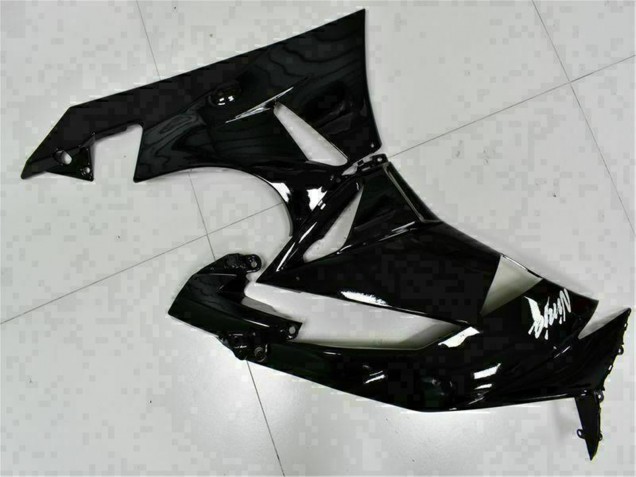 Glossy Black White Ninja 2009-2012 Kawasaki ZX6R Motorcycle Fairings