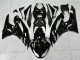 Glossy Black White Ninja 2009-2012 Kawasaki ZX6R Motorcycle Fairings
