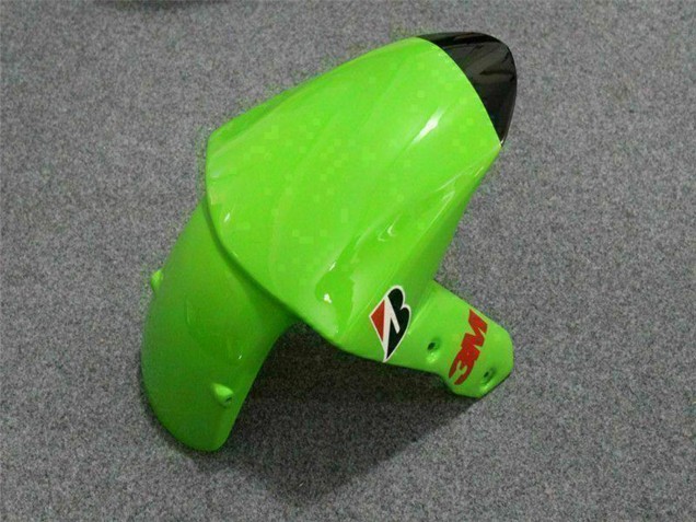 Green Glossy Black Elf Touch4 Bridgestone 2009-2012 Kawasaki ZX6R Motorcycle Fairings