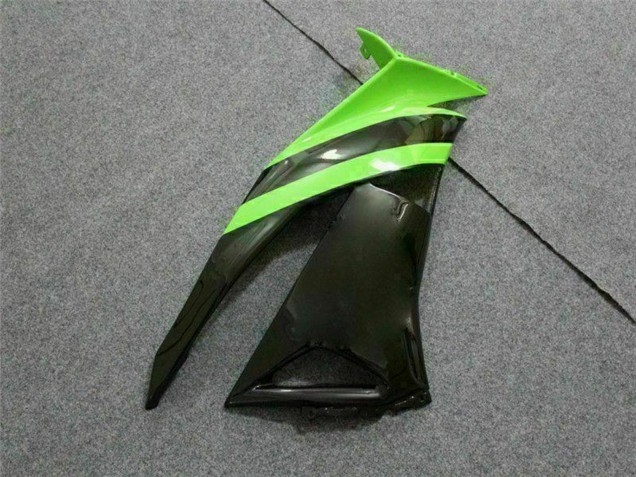 Green Glossy Black Elf Touch4 Bridgestone 2009-2012 Kawasaki ZX6R Motorcycle Fairings