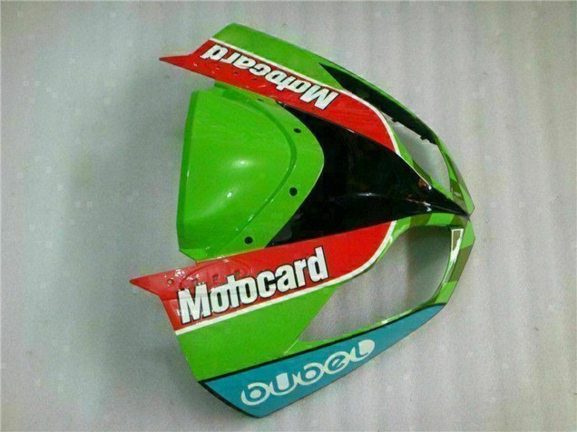 Green White Red Black Blue Motocard 2009-2012 Kawasaki ZX6R Motorcycle Fairings