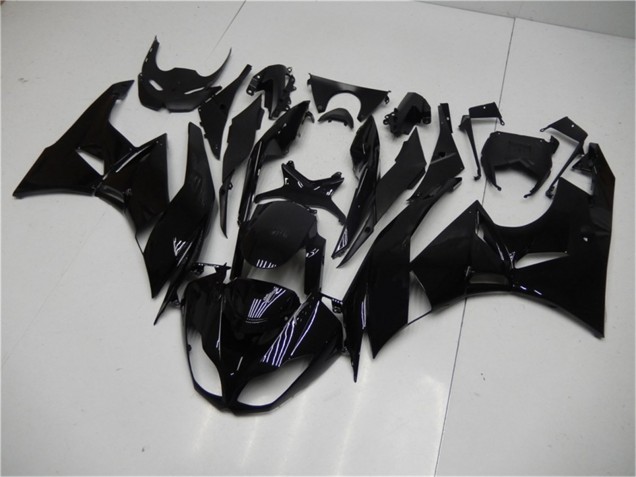 Glossy Black 2009-2012 Kawasaki ZX6R Motorcycle Fairings
