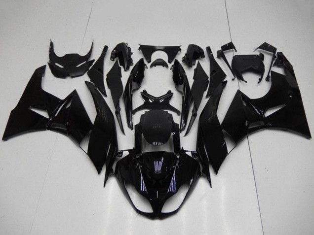 Glossy Black 2009-2012 Kawasaki ZX6R Motorcycle Fairings