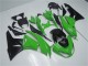 Green Glossy Black 2009-2012 Kawasaki ZX6R Motorcycle Fairing Kits