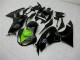 Glossy Black Green 2009-2012 Kawasaki ZX6R Motorcycle Fairings