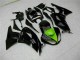 Glossy Black Green 2009-2012 Kawasaki ZX6R Motorcycle Fairings
