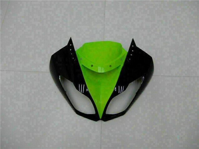 Glossy Black Green 2009-2012 Kawasaki ZX6R Motorcycle Fairings