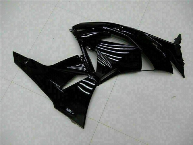 Glossy Black Green 2009-2012 Kawasaki ZX6R Motorcycle Fairings