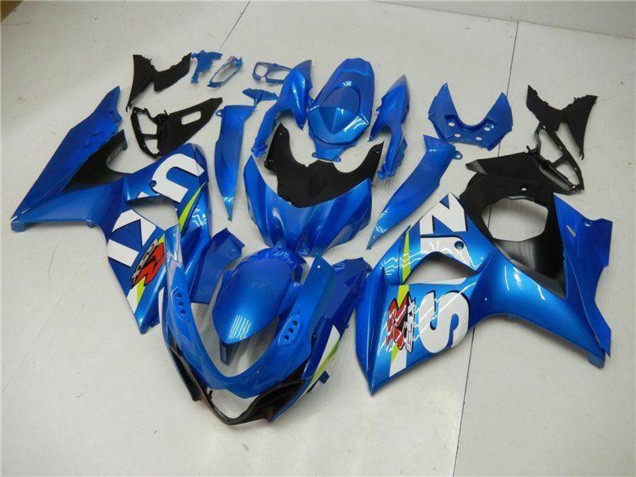 Blue Green White 2009-2016 Suzuki GSXR 1000 Motorcycle Fairing Kits