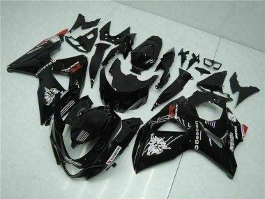 Glossy Black Red Beacon Motul 2009-2016 Suzuki GSXR 1000 Motorcycle Fairings