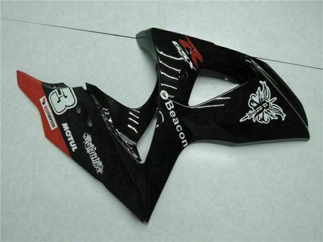 Glossy Black Red Beacon Motul 2009-2016 Suzuki GSXR 1000 Motorcycle Fairings