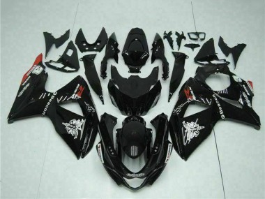 Glossy Black Red Beacon Motul 2009-2016 Suzuki GSXR 1000 Motorcycle Fairings