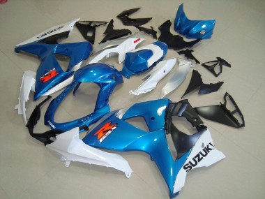 Light Blue White Black OEM Style 2009-2016 Suzuki GSXR 1000 Motorcycle Fairings