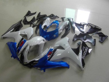 White Blue Black OEM Style 2009-2016 Suzuki GSXR 1000 Motorcycle Fairings