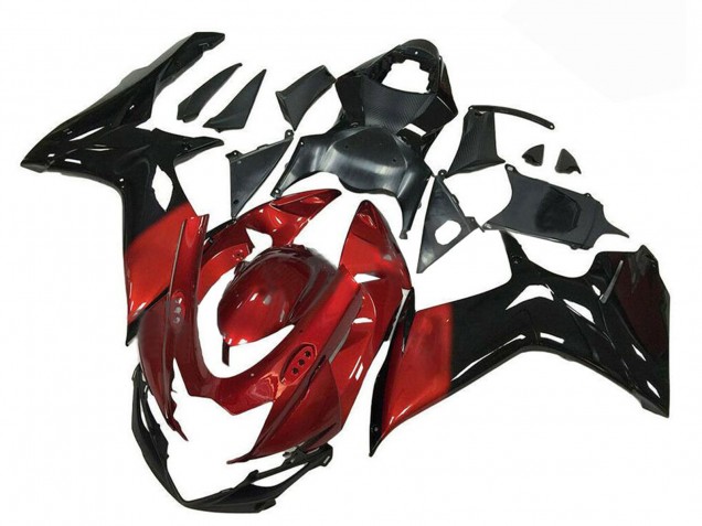 Red Glossy Black 2011-2024 Suzuki GSXR 600/750 Motorcycle Fairing
