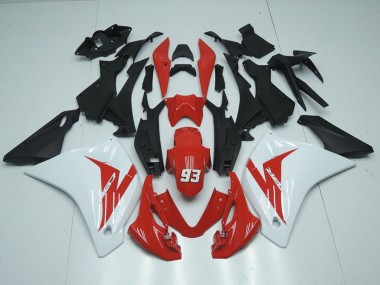White Red Matte Black 93 2011-2016 Honda CBR125R Motorcycle Fairings