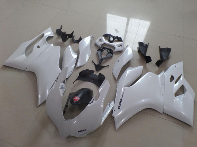 White Black 2011-2014 Ducati 1199 Motorcycle Fairings