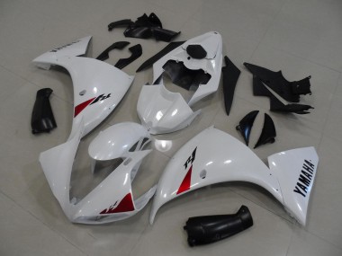 White 2012-2014 Yamaha YZF R1 Motorcycle Fairings