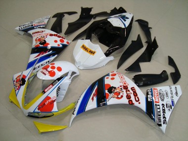 White Orange Yellow Blue Black Pepe Phone 2012-2014 Yamaha YZF R1 Motorcycle Fairings
