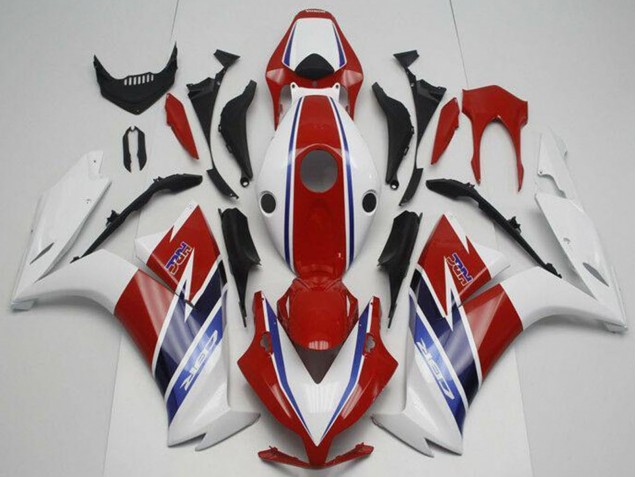 White Red Blue 2012-2016 Honda CBR1000RR Bike Fairings