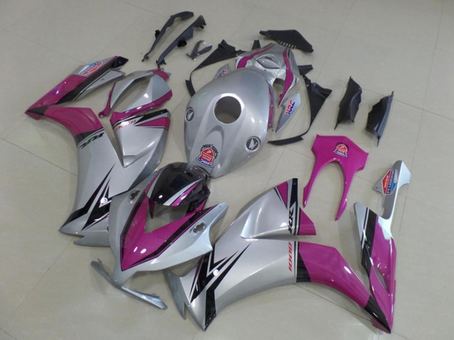 Silver Pink Glossy Black 2012-2016 Honda CBR1000RR Motorcycle Fairings