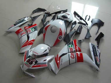 White Red Green Castrol 2012-2016 Honda CBR1000RR Motorcycle Fairings