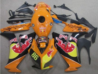 Orange Yellow Glossy Black Red Bull 86 2012-2016 Honda CBR1000RR Motorcycle Fairings