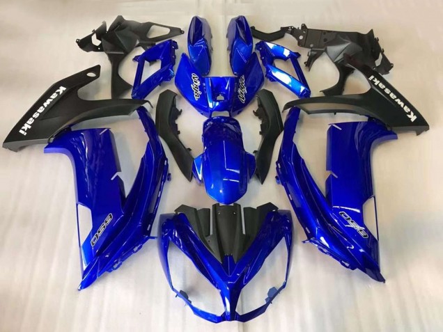 Blue Matte Black 2012-2016 Kawasaki EX650 Motorcycle Fairings