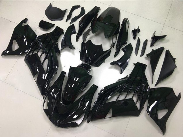 Glossy Black 2012-2024 Kawasaki ZX14R ZZR1400 Motorcycle Fairings