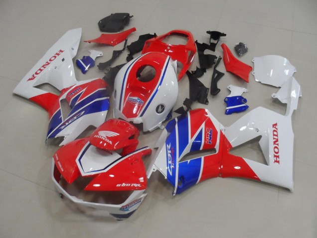 White Red Blue TT Legends 2013-2023 Honda CBR600RR Motorcycle Fairings
