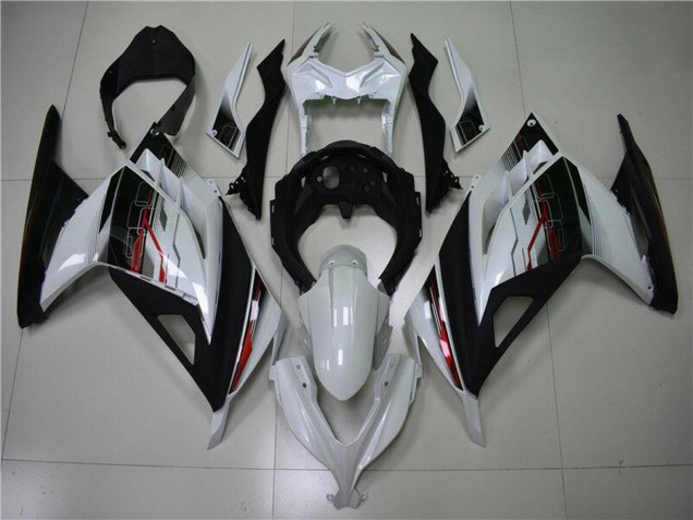 White Red Black 2013-2024 Kawasaki Ninja 300 EX300R Motorcycle Fairing