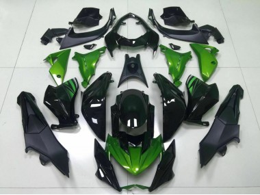 Green Glossy Black 2013-2018 Kawasaki Z800 Motorcycle Fairing