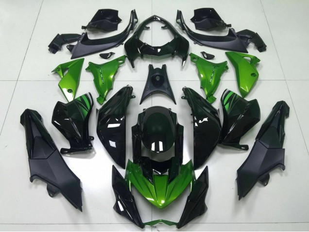 Green Glossy Black 2013-2018 Kawasaki Z800 Motorcycle Fairing