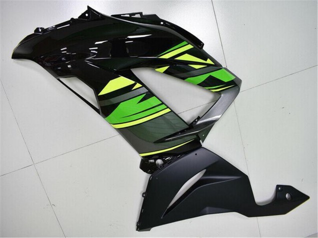 Green Yellow Glossy Black Matte Black 2013-2018 Kawasaki ZX6R Motorcycle Fairings