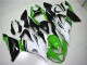 Green White Glossy Black 2013-2018 Kawasaki ZX6R Motorcycle Fairings